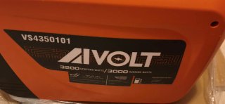 Generador Inverter AVOLT 3300W.Alquiler 50€/jornad