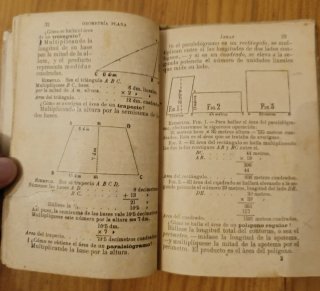 Geometría 1925. Paluzie. Libro escolar antiguo