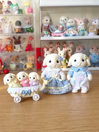 Sylvanian Families Conejos Bebé Cochecito