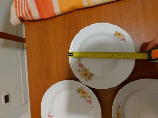 Set 3 Piatti dessert Vintage Fiori Jugoslavia