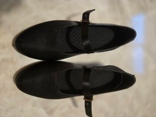 Zapatos de niña negros para fallera/bailar