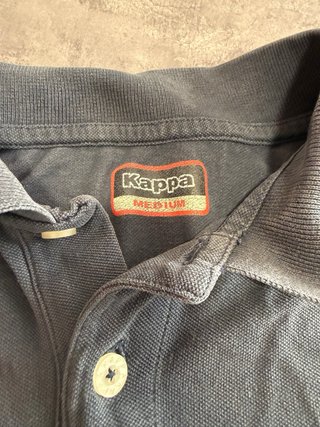 Polo Kappa Negro Talla M Vintage