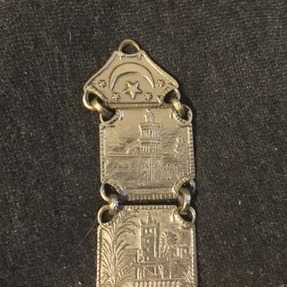 Colgante antiguo para cadena de reloj 1920