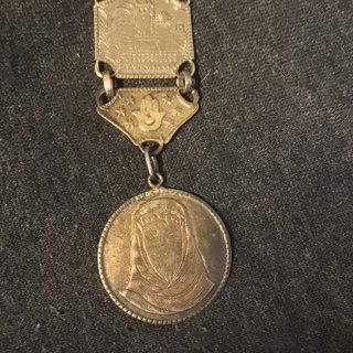 Colgante antiguo para cadena de reloj 1920