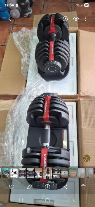 Par Mancuernas Ajustables Fitness