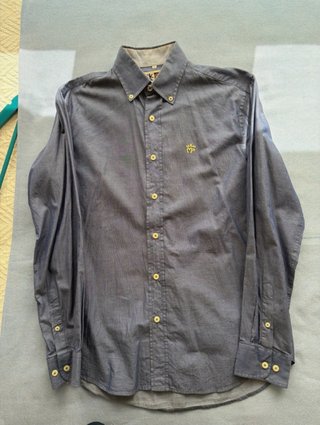 Camisa Manga Larga Montepicaza Azul Vaquera