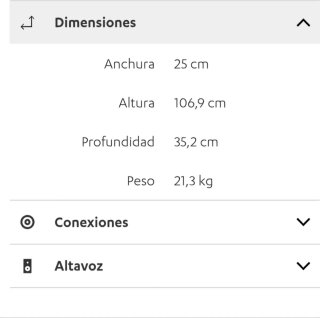 Altavoces de suelo negros