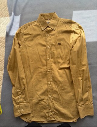 Camisa Manga Larga Montepicaza Amarillo Mostaza