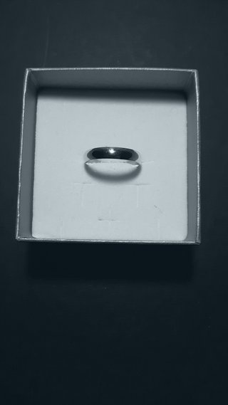 Anillo liso de plata de ley talla-18 a Estrenar