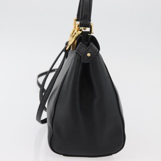 FENDI Monster Peek A Boo XS Hand Bag Leather 2way