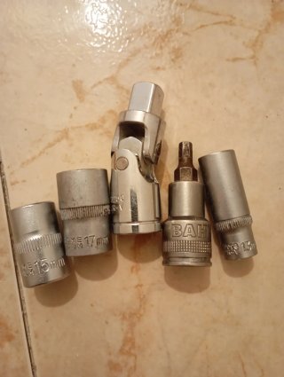 Lote de llaves de vaso y articulación