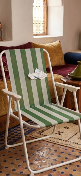 Silla plegable playa/camping rayas