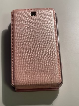 Móvil Samsung antiguo rosa y plata