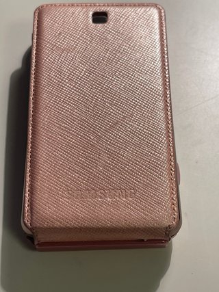 Móvil Samsung antiguo rosa y plata