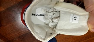 Zapatillas DSQUARED2 talla 41 sneakers basket piel