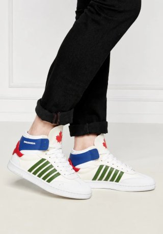 Zapatillas DSQUARED2 talla 41 sneakers basket piel
