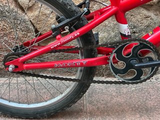 Bicicleta Monty Junior 105 20 Roja/Negra