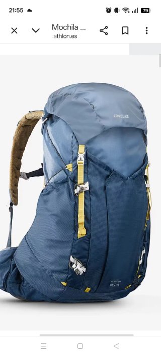 Mochila Forclaz 50+10L AIR Concept