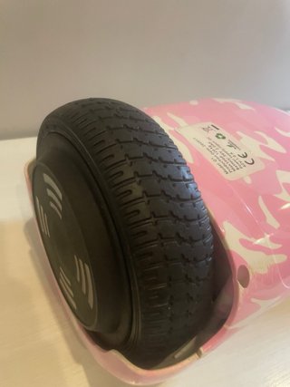 Hoverboard rosa y blanco
