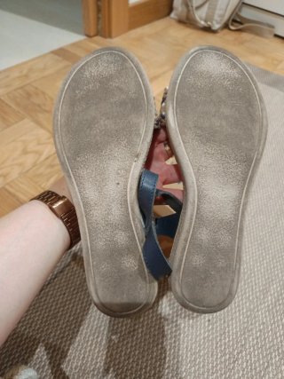 Sandalias de cuña multicolor