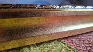 ESPEJO BISELADO DORADO RECTANGULAR ESTILO BARROCO