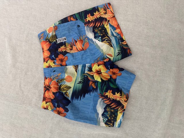 Bañador Bikkembergs Medium Boardshort – Azul