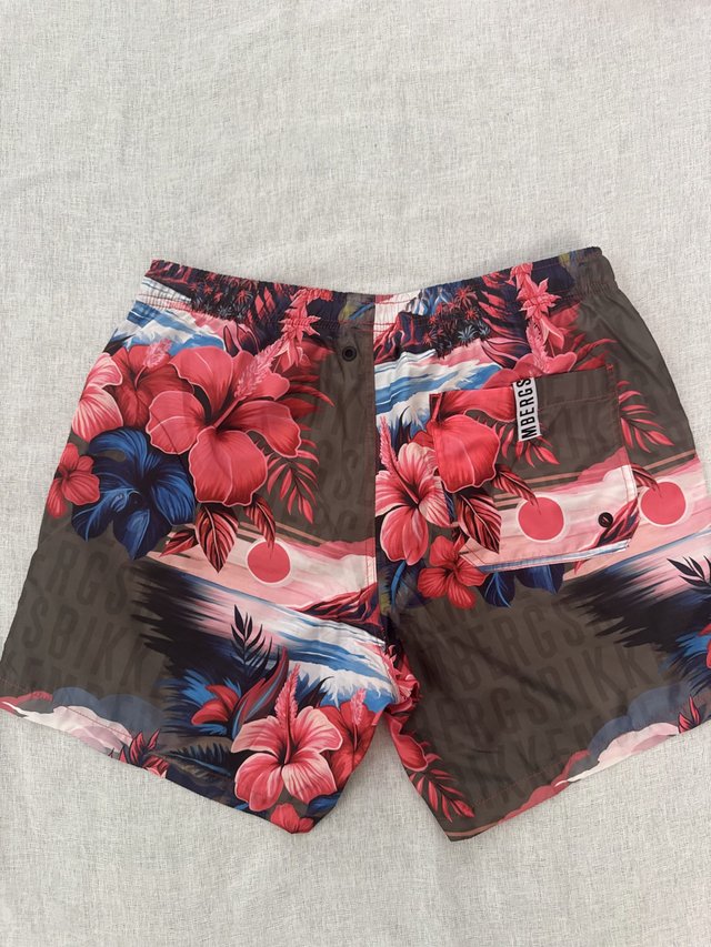 Bañador Bikkembergs Medium Boardshort – Rojo,