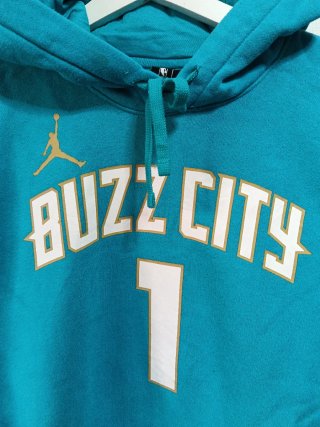 Sudadera Jordan Buzz City Turquesa Oversize