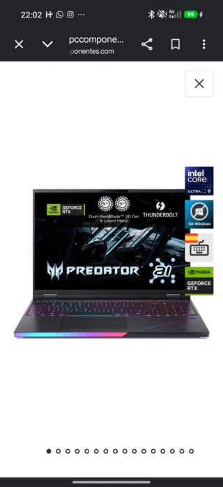 Portátil NVIDIA RTX 5090 OLED