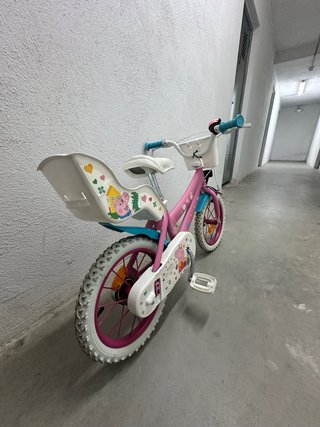 Bicicleta infantil Peppa Pig rosa