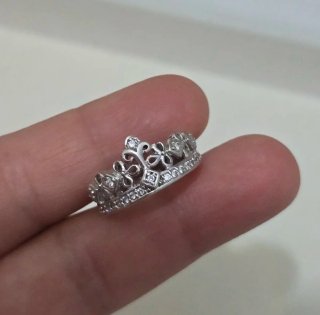 Anillo corona de  Plata 9,25ley