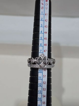 Anillo corona de  Plata 9,25ley
