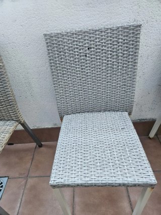 Conjunto de 4 sillas de terraza
