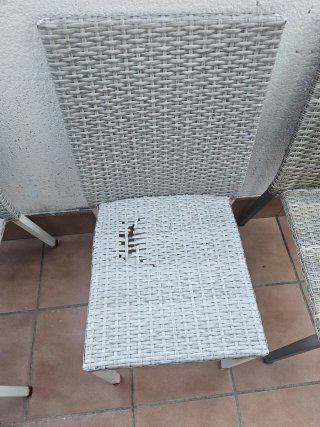 Conjunto de 4 sillas de terraza