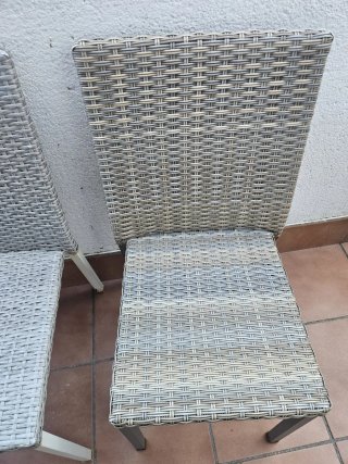 Conjunto de 4 sillas de terraza
