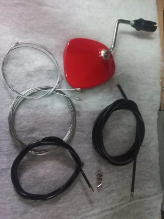 Juego fundas y cables más espejo montesa rapita..