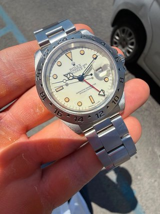 Rolex Explorer II Panna Crema