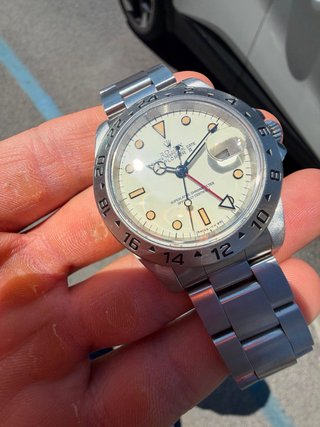 Rolex Explorer II Panna Crema