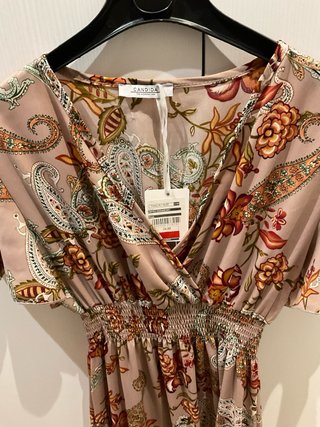 Vestito donna fantasia rosa antico CANDIDA
