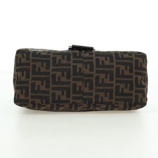FENDI Zucca Canvas Mamma Baguette Shoulder Bag