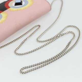 FENDI Chain Wallet Monster Shoulder Bag Leather