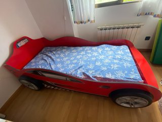 Cama Coche Niño Roja