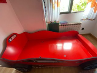 Cama Coche Niño Roja