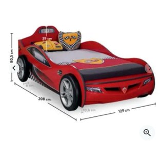 Cama Coche Niño Roja