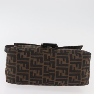 FENDI Zucca Canvas Mamma Baguette Shoulder Bag