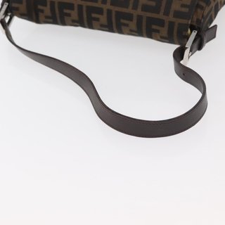 FENDI Zucca Canvas Mamma Baguette Shoulder Bag