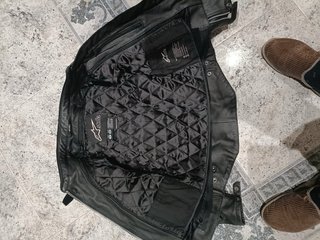 Chaqueta Moto Cuero y Cordura Alpinestars