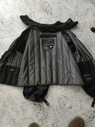 Chaqueta Moto Cuero y Cordura Alpinestars
