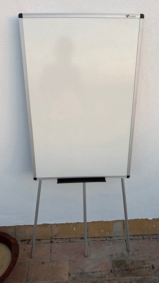 Pizarra blanca portátil con soporte