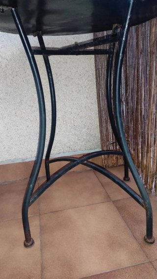 Tavolo da Terrazza in Mosaico di Ceramica e Metallo
